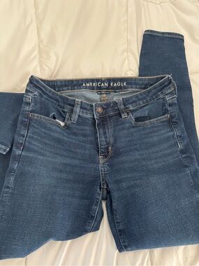 American Eagle Outfitters Dark Blue Jeggings Jeans